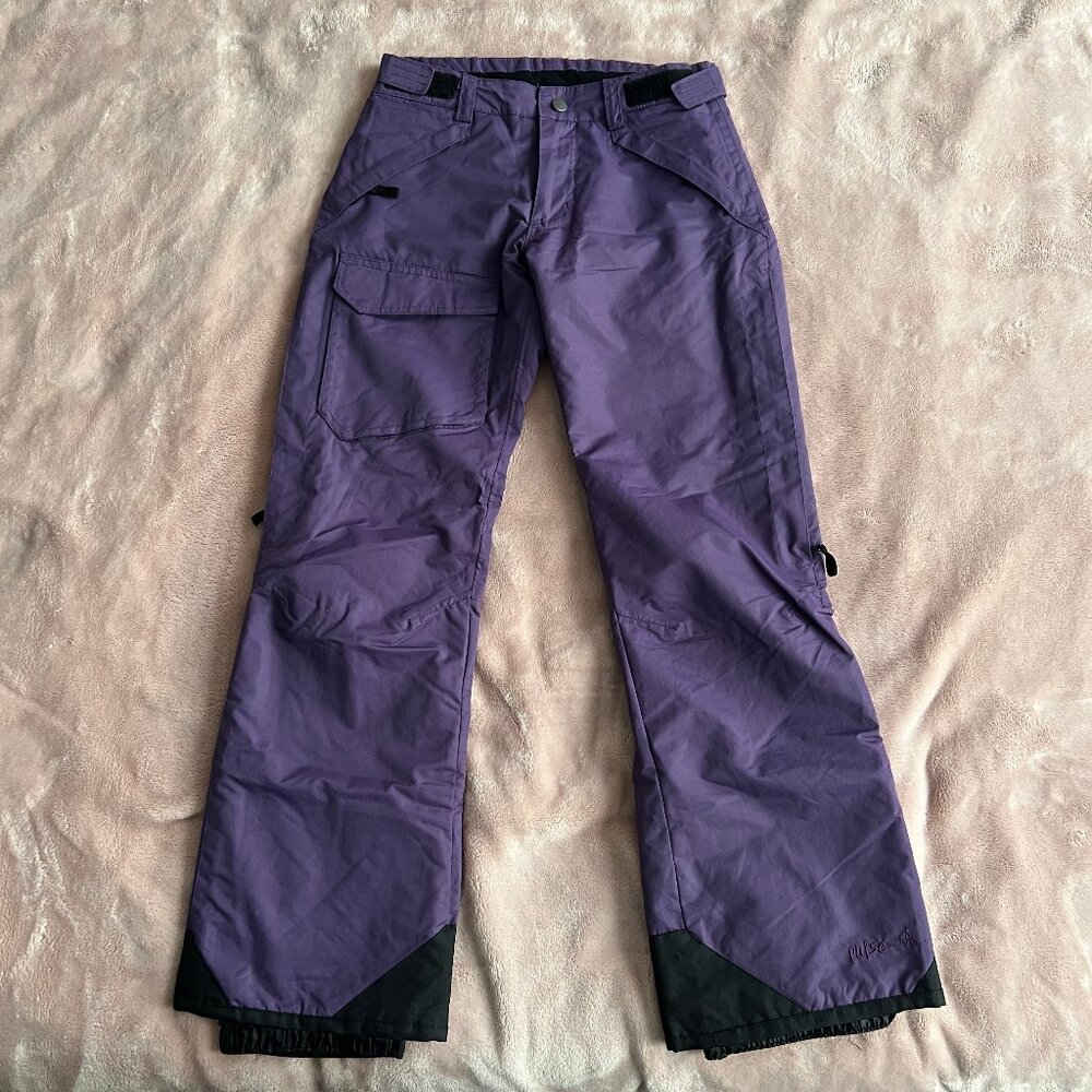 PULSE Women's Purple Insulated Snow Ski Snowboard Pants - Size XS - Like New